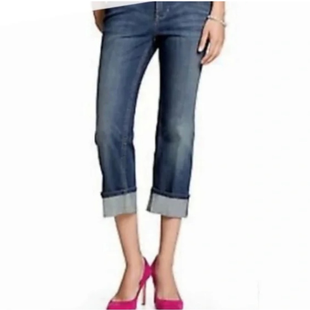 EUC Banana Republic Indigo Capri Cuffed Jeans